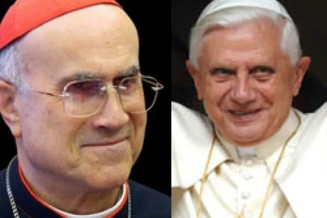 Benedicto XVI confirma a Cardenal Bertone como Secretario de Estado Vaticano