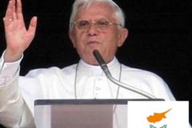 El Papa Benedicto viene a promover paz en Chipre, dice Nuncio