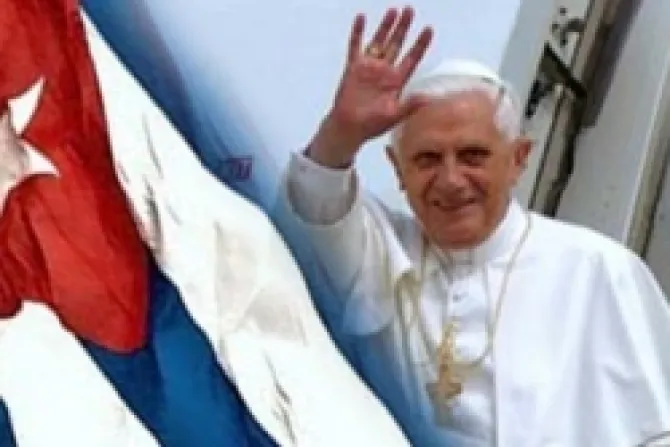 Benedicto XVI llegó a Cuba