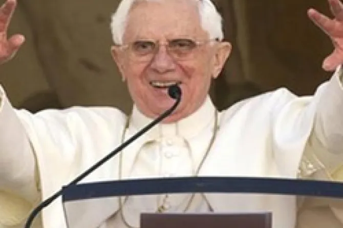 Religión no es problema ni factor de conflicto para sociedad, dice el Papa Benedicto