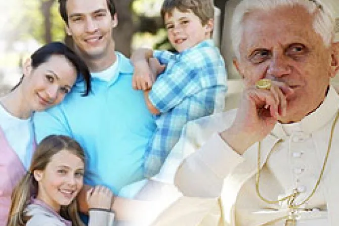 "La familia: El trabajo y la fiesta": Reflexión del Papa Benedicto XVI