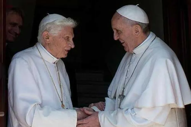 Francisco y Benedicto XVI almuerzan juntos en Santa Marta