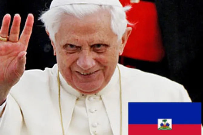 En aniversario del terremoto Benedicto XVI reza por Haití