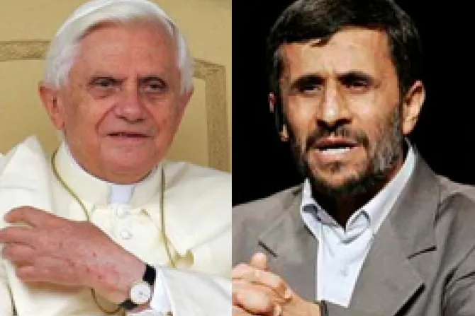 Papa recuerda a Presidente de Irán que religiones son instrumentos de paz
