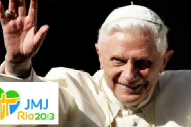 Benedicto XVI primero en inscribirse en JMJ Río 2013
