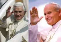Papa Benedicto XVI y Beato Papa Juan Pablo II