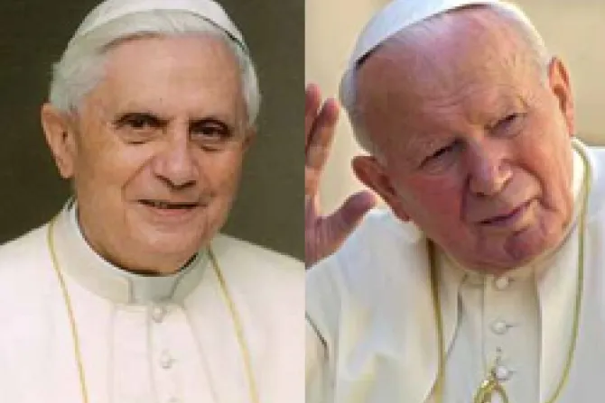 Benedicto XVI recuerda mensaje de esperanza de Juan Pablo II ante tragedias