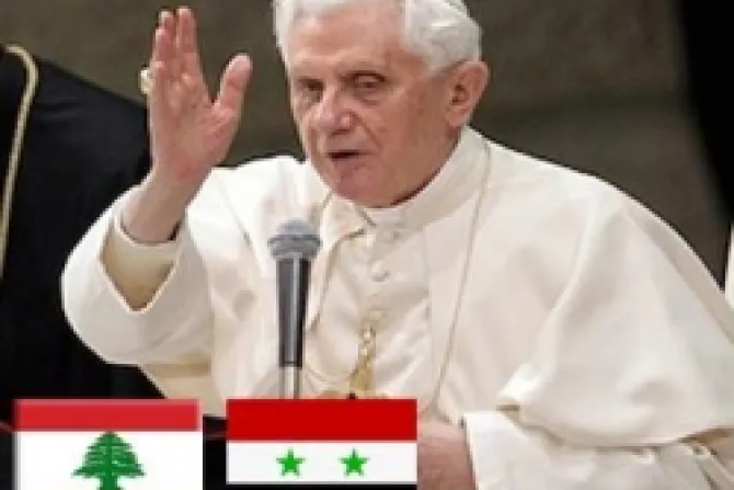 El Papa Benedicto XVI confirma viaje al Líbano y podría ir a Siria