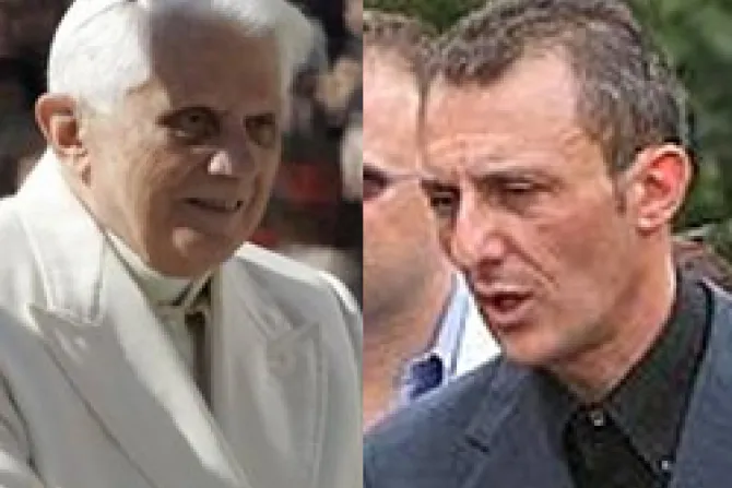 Benedicto XVI consuela a hombre cuya mujer mató a sus dos hijos y se suicidó