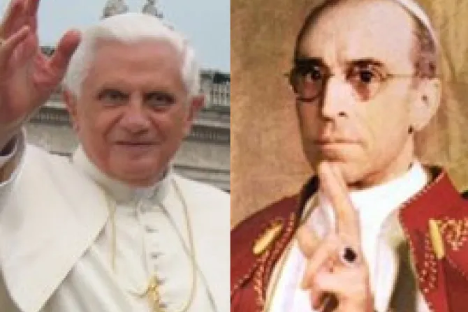 Experta resalta ante Benedicto XVI obra de Pío XII a favor de judíos