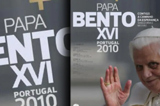 Presentan cartel oficial de visita de Benedicto XVI a Portugal