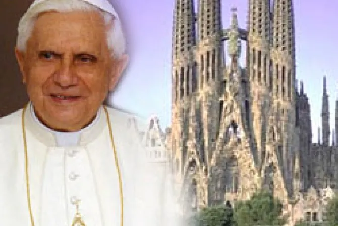 Programa del Papa Benedicto XVI para Barcelona y Santiago de Compostela