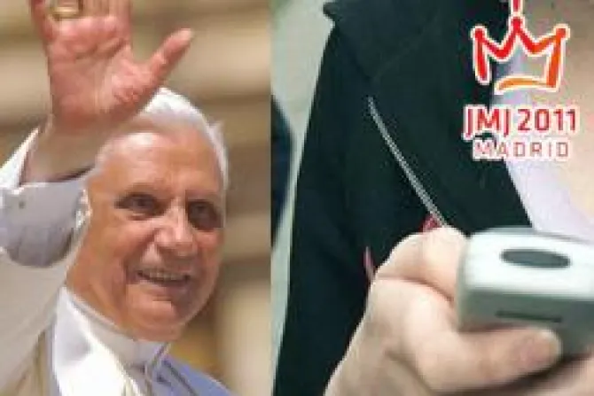 Jóvenes recibirán un SMS diario del Papa durante JMJ 2011