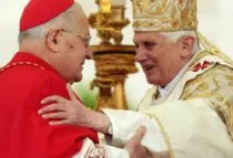 El Cardenal Sodano con el Papa Benedicto XVI