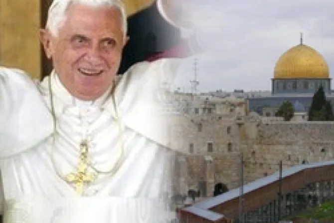 Paz y soberanía para naciones de Tierra Santa, pide el Papa Benedicto
