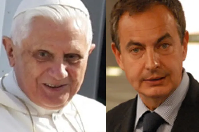 El Papa se reunirá con Zapatero el 7 de noviembre en Barcelona