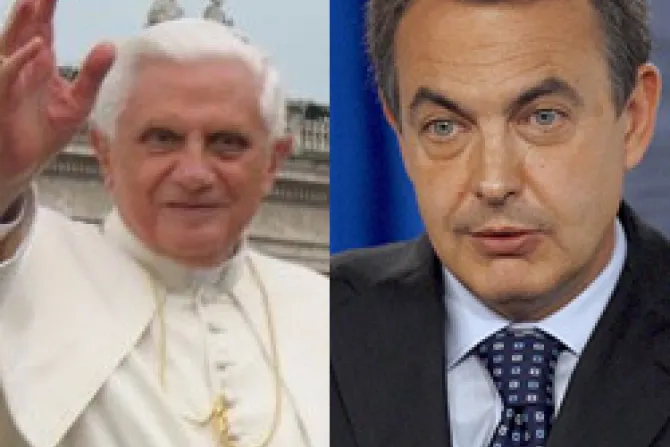 El Papa Benedicto XVI se reunirá con Zapatero en Barcelona