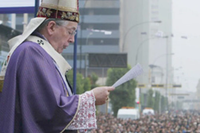 ¡Señor de los Milagros protege vida ante aborto y cuida a la familia!, clama Cardenal Cipriani