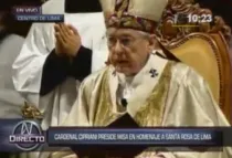 Cardenal Juan Luis Cipriani. Foto: Captura de YouTube