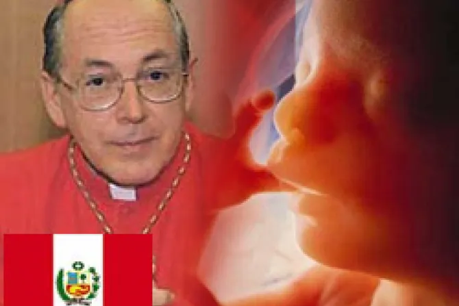 En Perú vida humana está amenazada, advierte Cardenal Cipriani