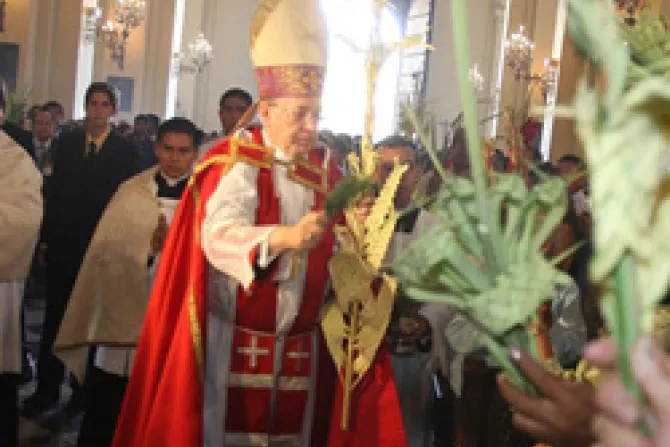 Cardenal Cipriani: Perú quiere progreso y no violencia