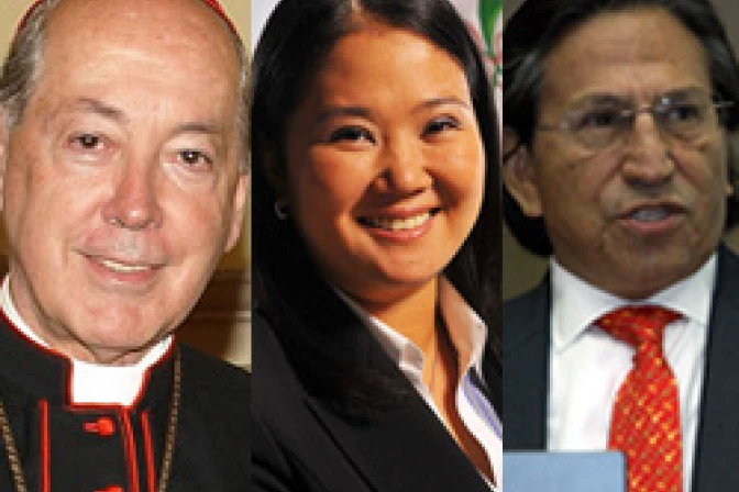 Candidatos presidenciales lanzan promesas pro-vida ante Cardenal Cipriani