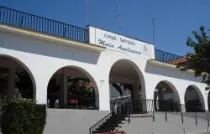 La fachada del Colegio María Auxiliadora en Mérida (España)