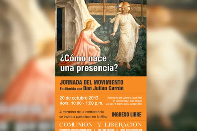 Comunión y Liberación en Perú invita a jornada “¿Cómo nace una presencia?”
