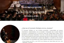 Captura de pantalla de sitio web www.concierto-solidario.es
