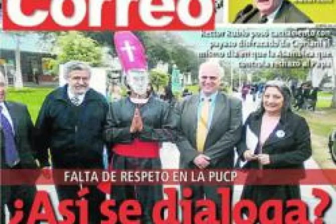 Justifican burla contra Cardenal Cipriani como parte del "espíritu libre" de la PUCP
