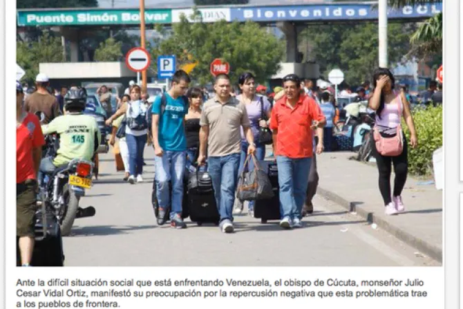 Obispos ayudan a colombianos expulsados de Venezuela y siguen alentando la paz