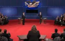 El debate presidencial del martes 16 de octubre (imagen Youtube)
