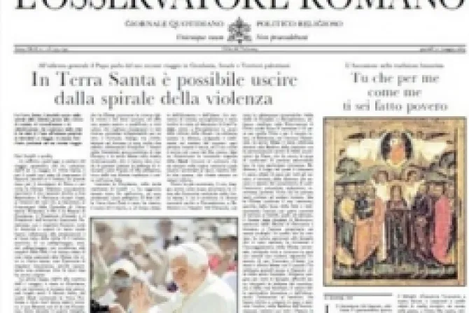 Diario Vaticano losservatore Romano llegar  a EEUU