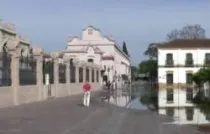 Exteriores de la Basílica (captura de pantalla de reporte de Municipalidad de Luján)