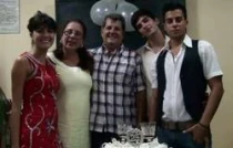 El fallecido Owaldo Payu00e1 junto su familia