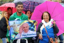 Pobladores de favela Varginha, durante la visita del Papa Francisco. Foto: Intermirifica.net