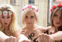 Activistas de Femen. Foto: Twitter @FEMEN_Movement