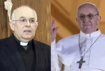 Mons. Ángel Fernández Collado y el Papa Francisco