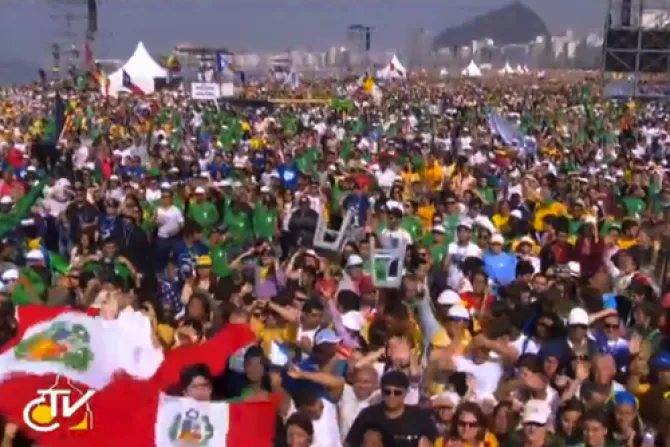 VIDEO: Unos 4 millones de peregrinos participan de Flashmob en JMJ Río 2013