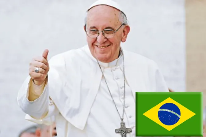 Gran expectativa en Brasil ante llegada del Papa Francisco