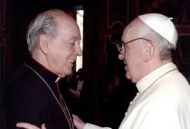 Cardenal Juan Luis Cipriani y el Papa Francisco
