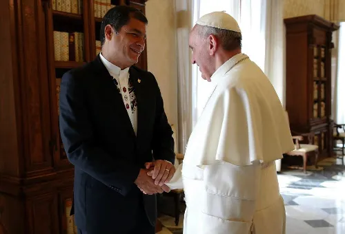 Papa Francisco y el presidente de Ecuador, Rafael Correa?w=200&h=150