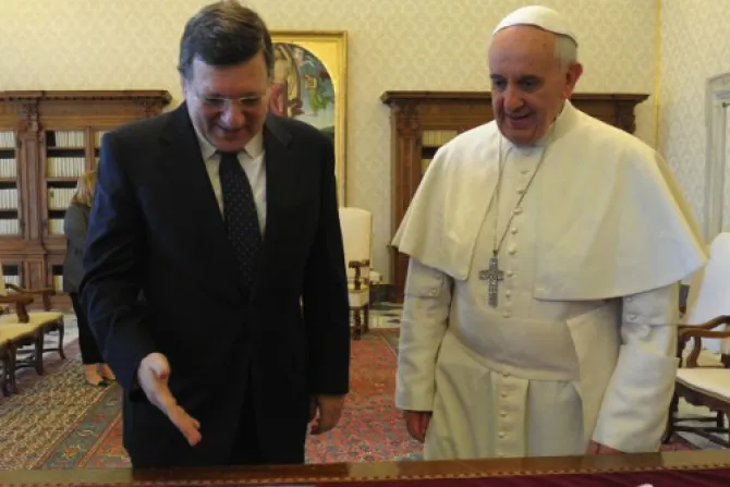 El Papa recibe al Presidente de la Comisión Europea en el Vaticano