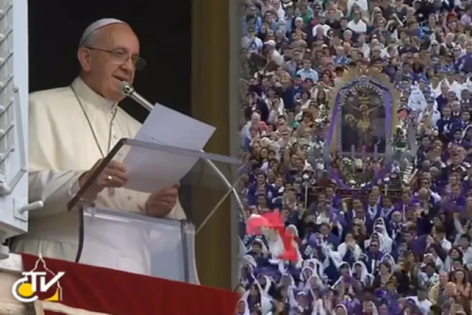 VIDEO: El Papa saluda al Señor de los Milagros en Roma