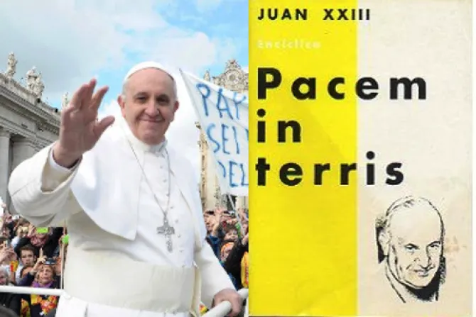Francisco: Que aniversario de Pacem in Terris sirva a la reconciliación