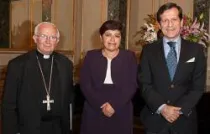 Cardenal Cañizares, Yhamile Narváez y embajador de España