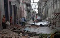 Una vista de Santiago de Cuba tras el paso del huracán Sandy