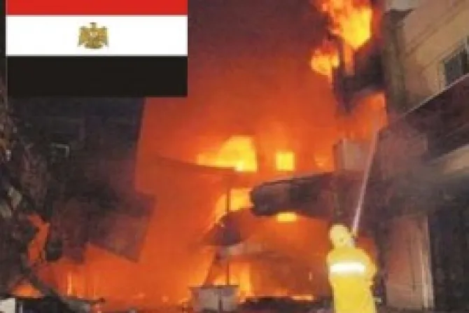 Musulmanes incendian barrio cristiano en Egipto y hacen huir a 100 familias