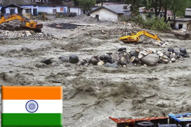 Obispos de India: Solidaridad con víctimas de inundaciones