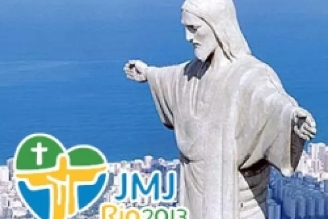 Voluntarios de JMJ Río 2013 reciben bandera olímpica en santuario del Cristo Redentor
